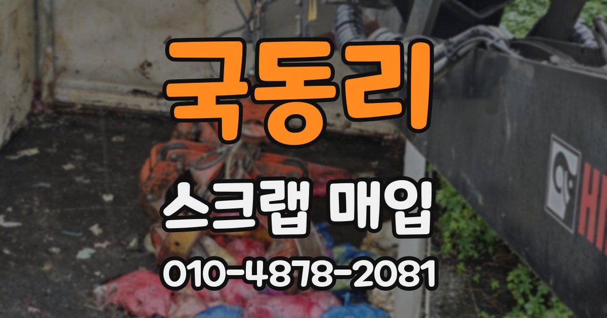 국동리 스크랩 매입