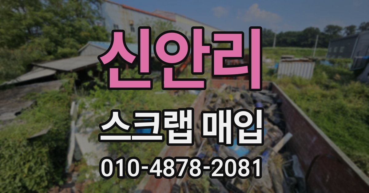 신안리 스크랩 매입