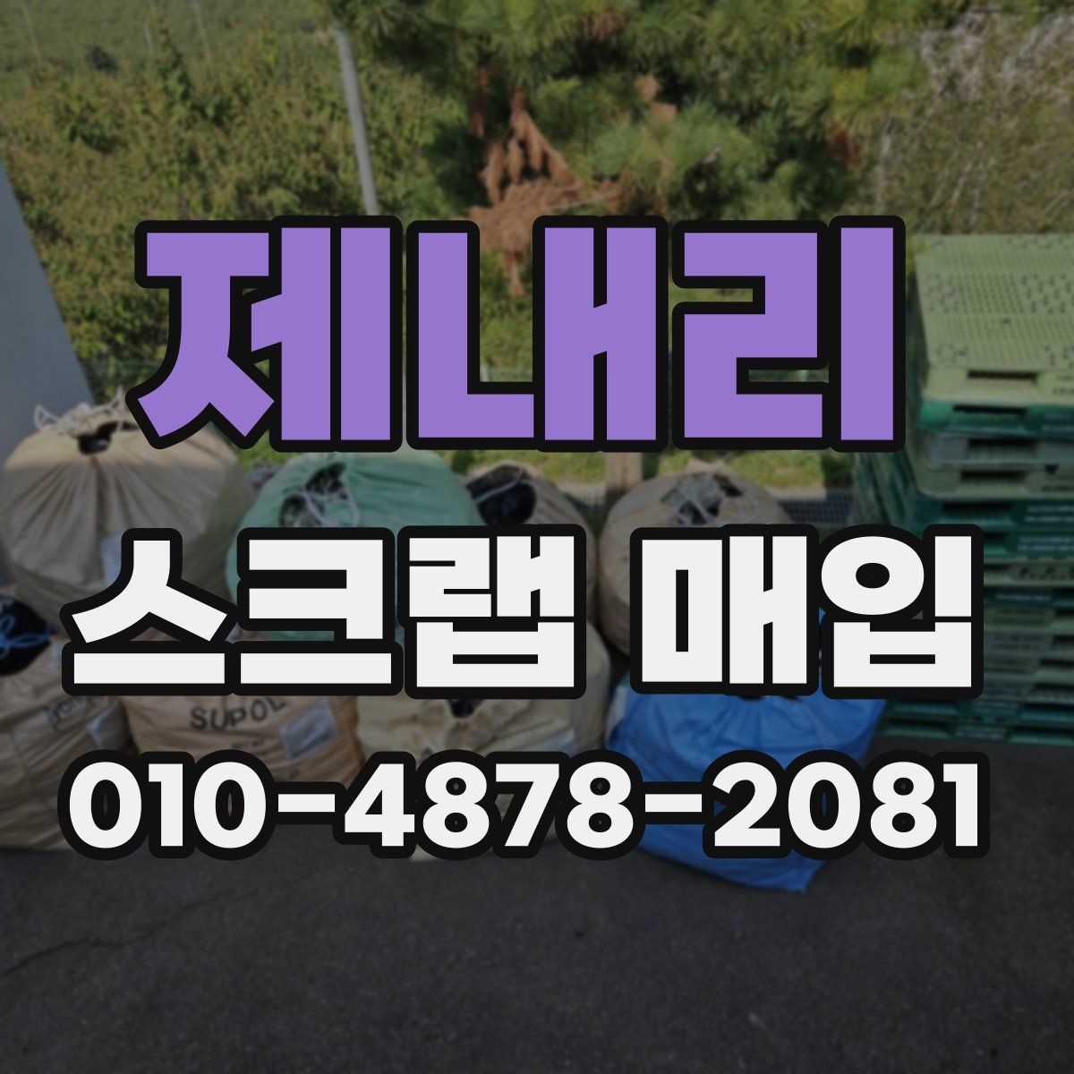 제내리 스크랩 매입