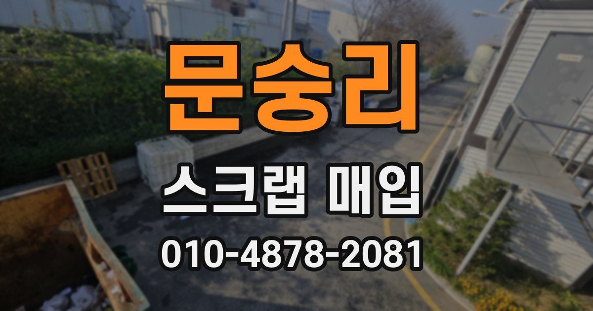 문숭리 스크랩 매입