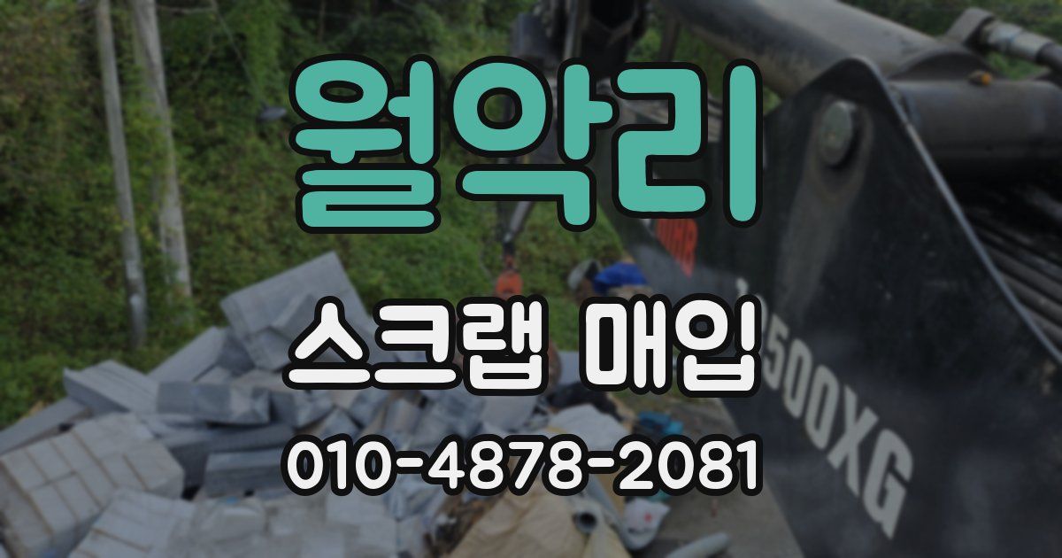 월악리 스크랩 매입