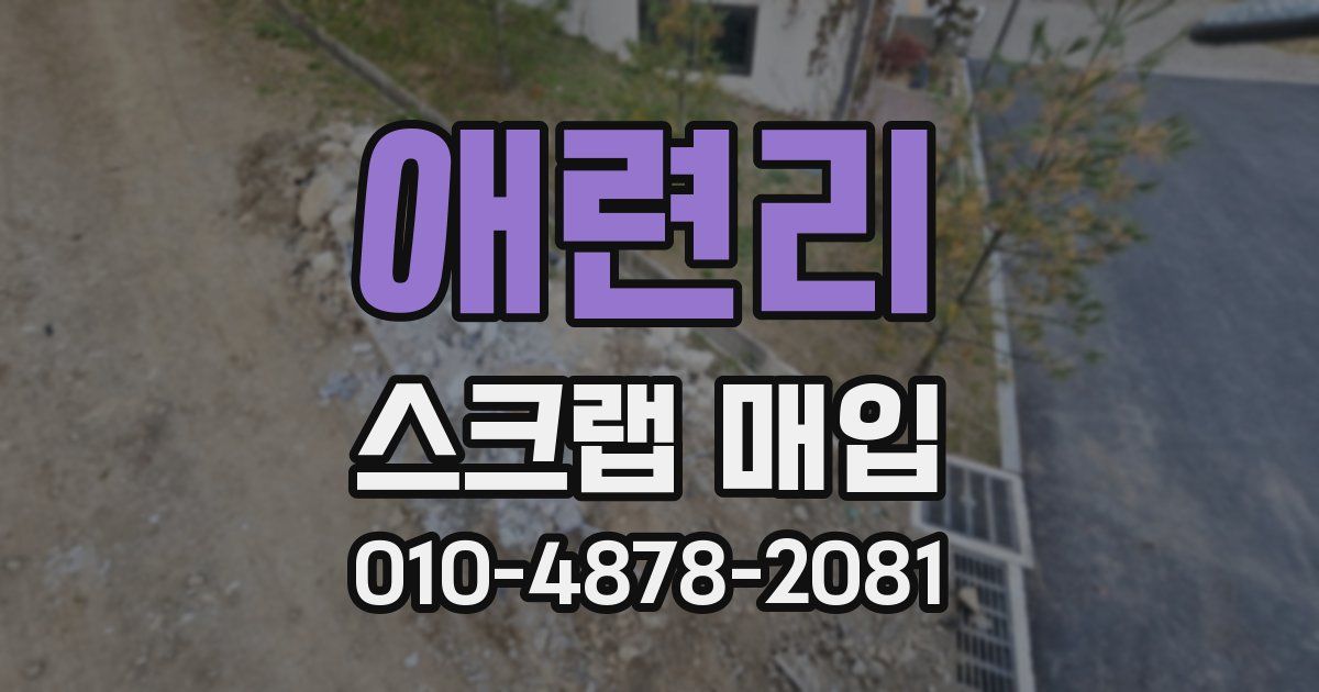 애련리 스크랩 매입