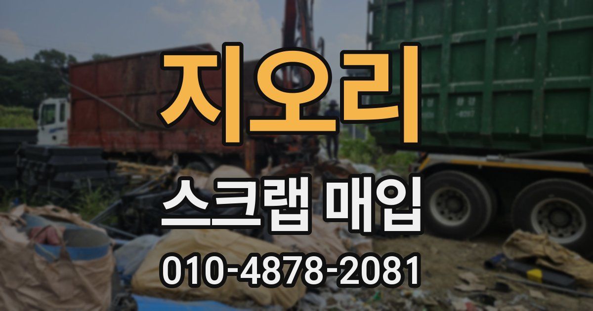 지오리 스크랩 매입