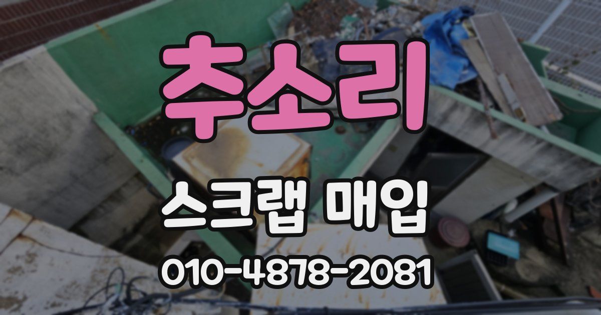 추소리 스크랩 매입