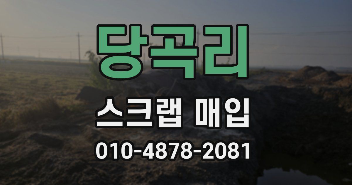 당곡리 스크랩 매입