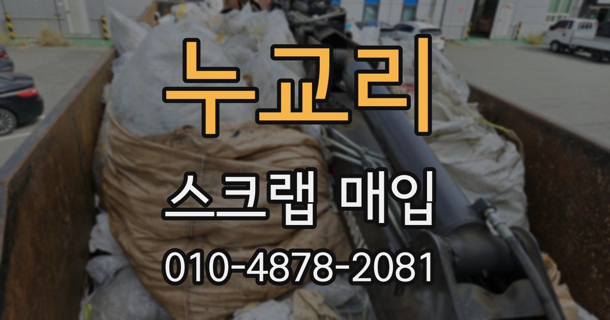 누교리 스크랩 매입