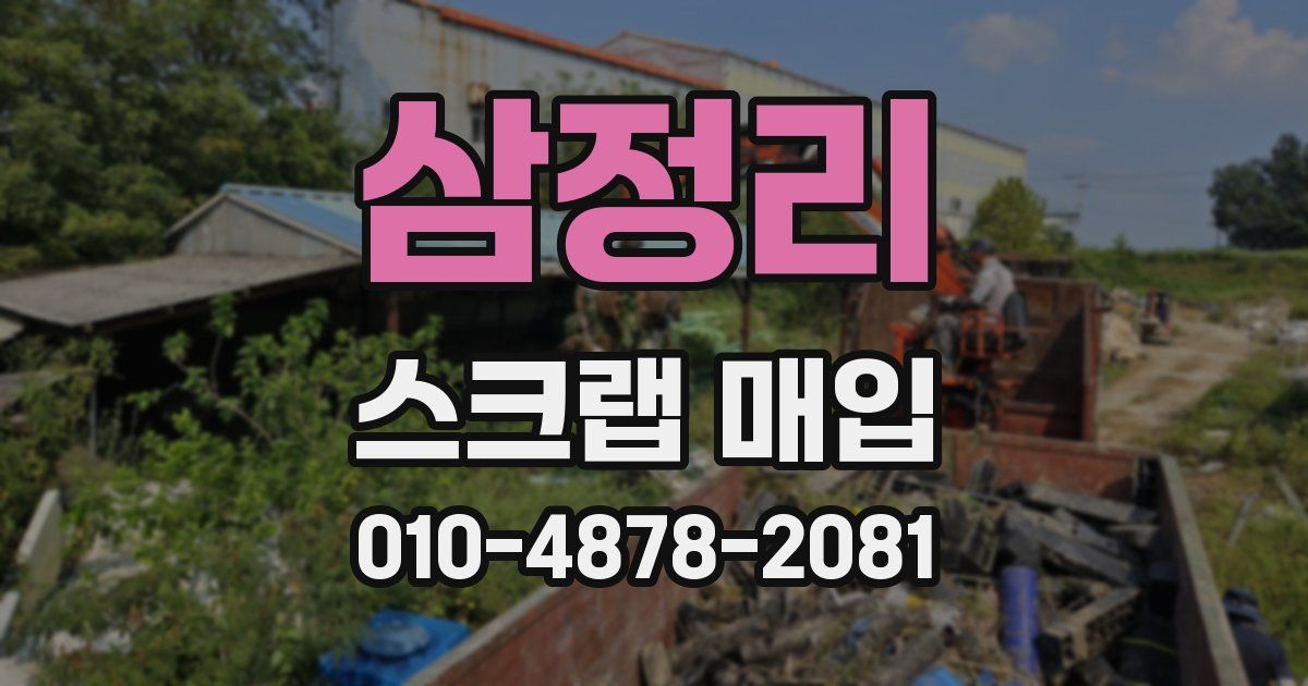 삼정리 스크랩 매입