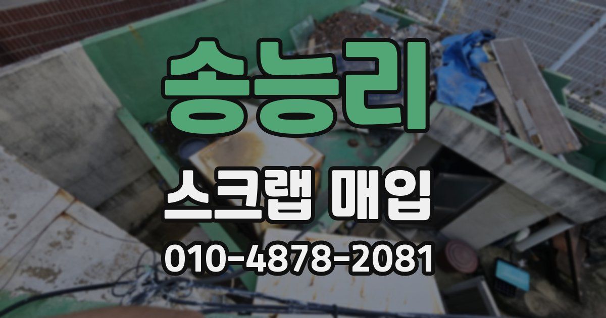 송능리 스크랩 매입