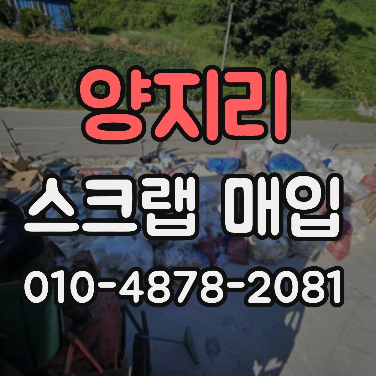 양지리 스크랩 매입