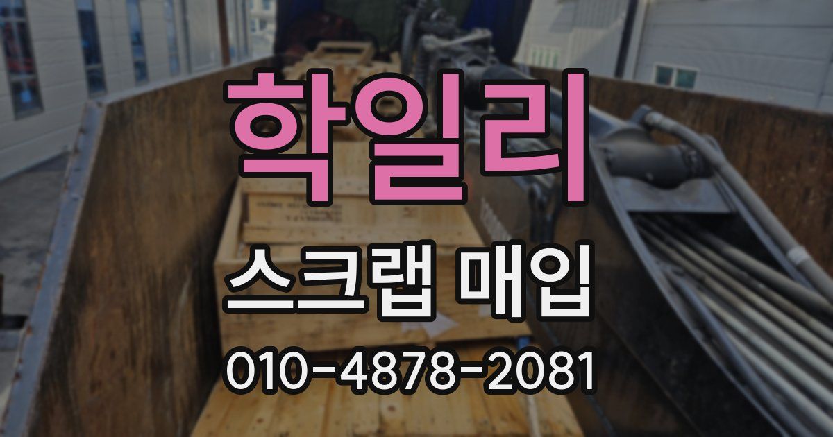 학일리 스크랩 매입