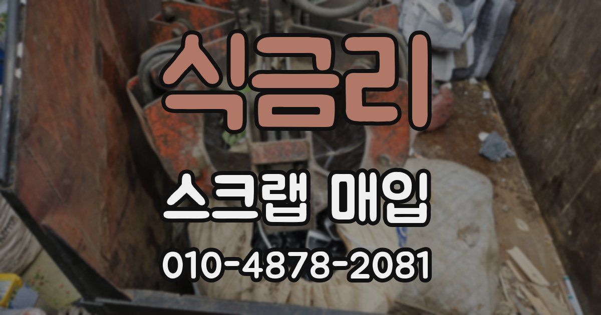 식금리 스크랩 매입