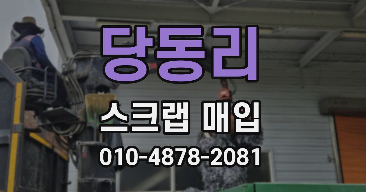 당동리 스크랩 매입