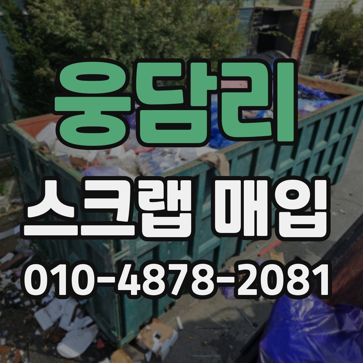 웅담리 스크랩 매입