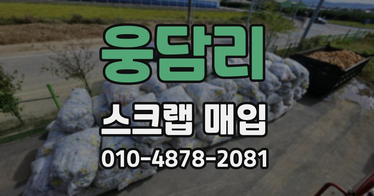 웅담리 스크랩 매입