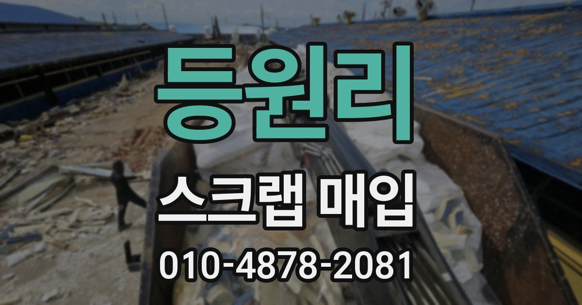 등원리 스크랩 매입