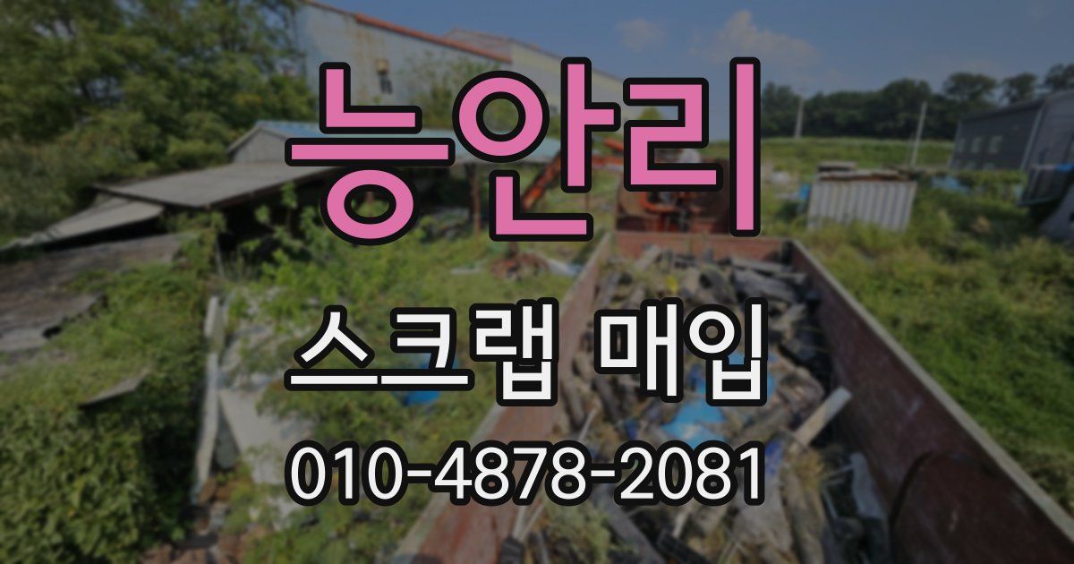능안리 스크랩 매입
