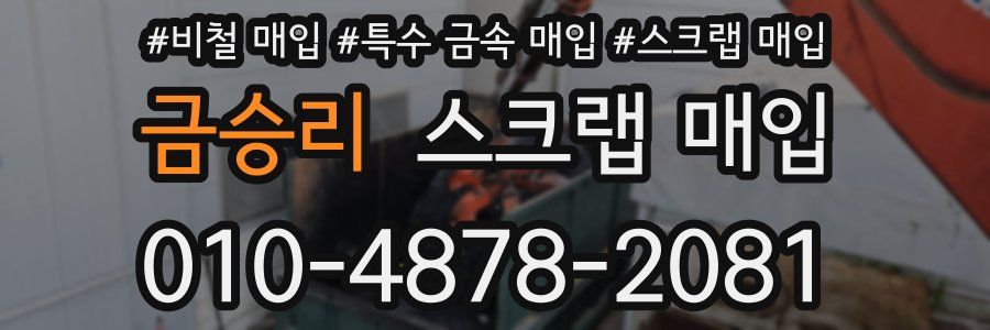 금승리 스크랩 매입