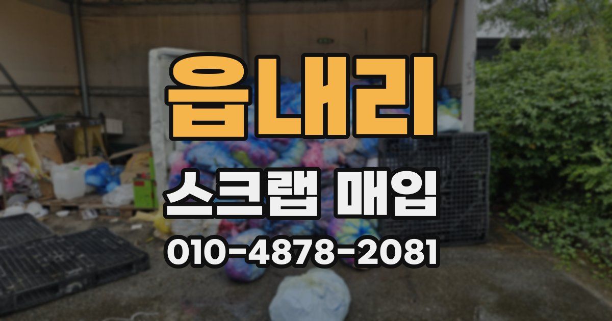 읍내리 스크랩 매입