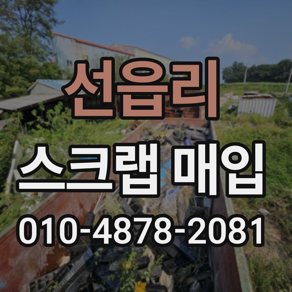 선읍리 스크랩 매입