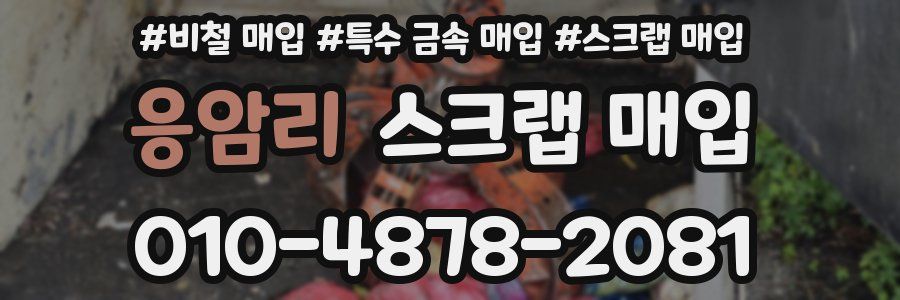 응암리 스크랩 매입