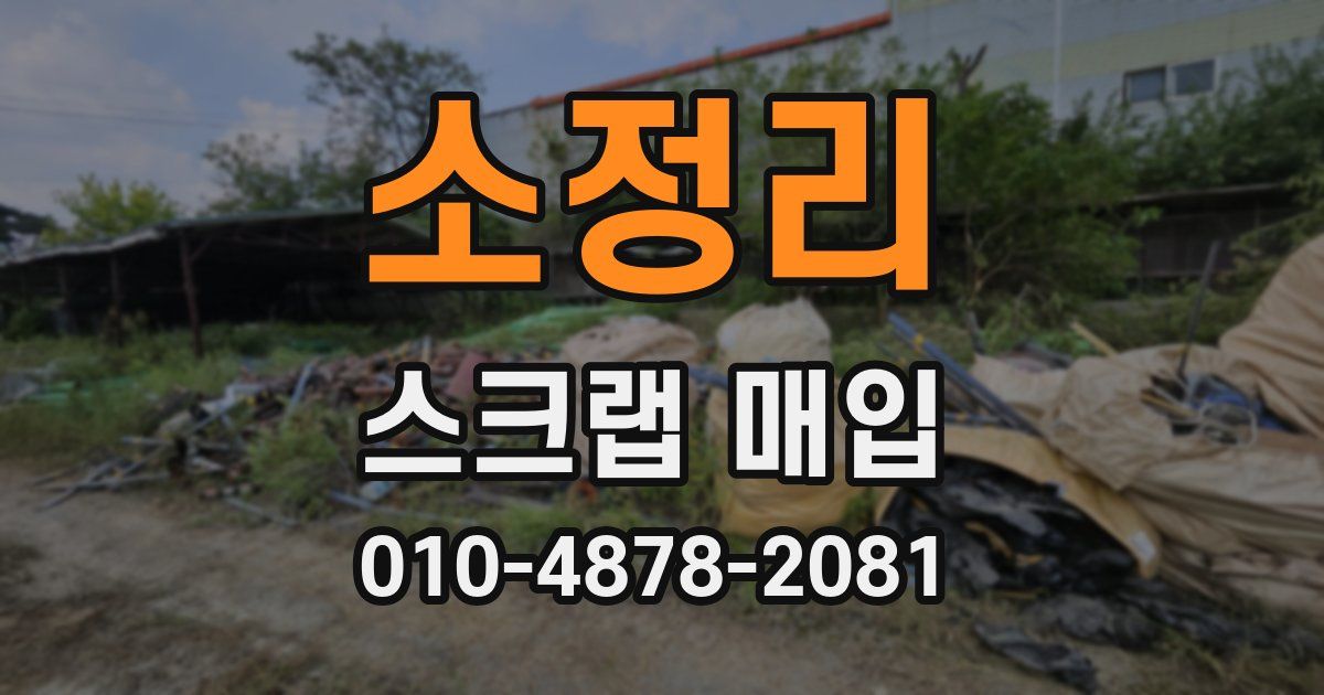 소정리 스크랩 매입