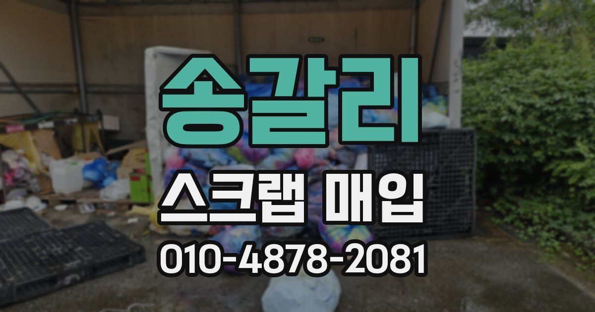 송갈리 스크랩 매입