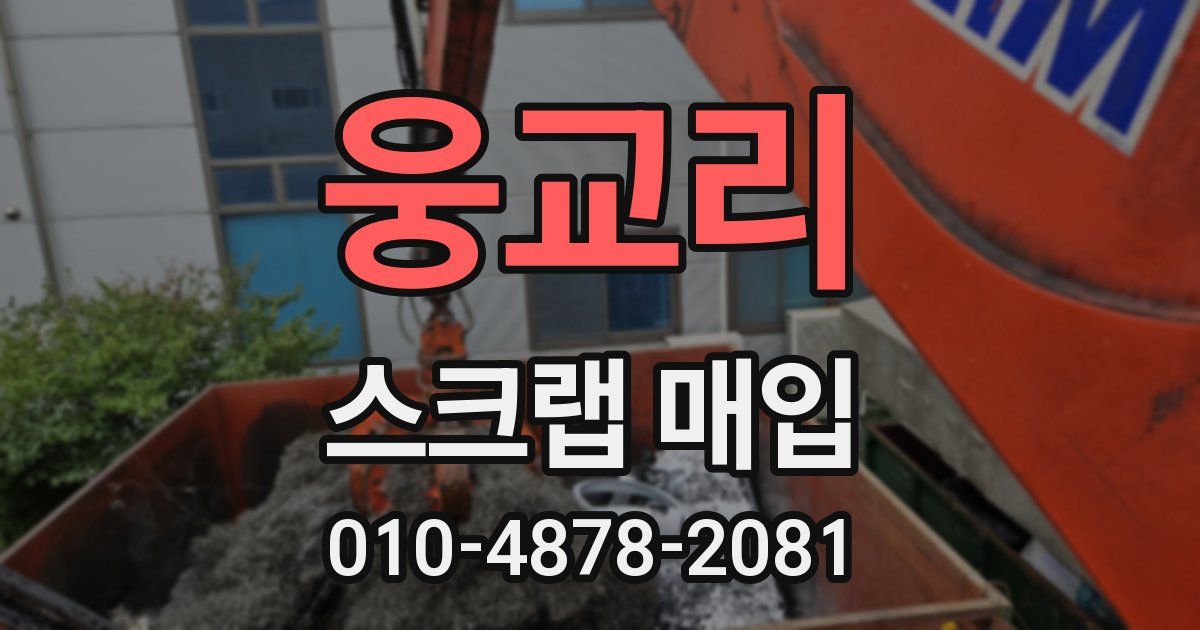 웅교리 스크랩 매입