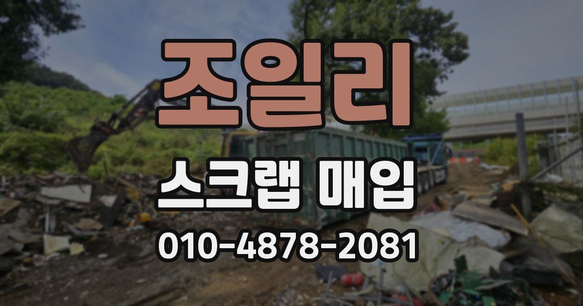 조일리 스크랩 매입