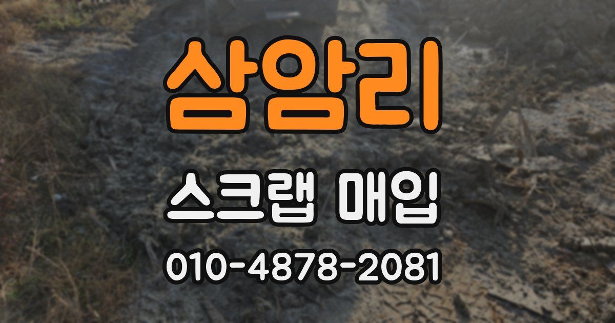 삼암리 스크랩 매입