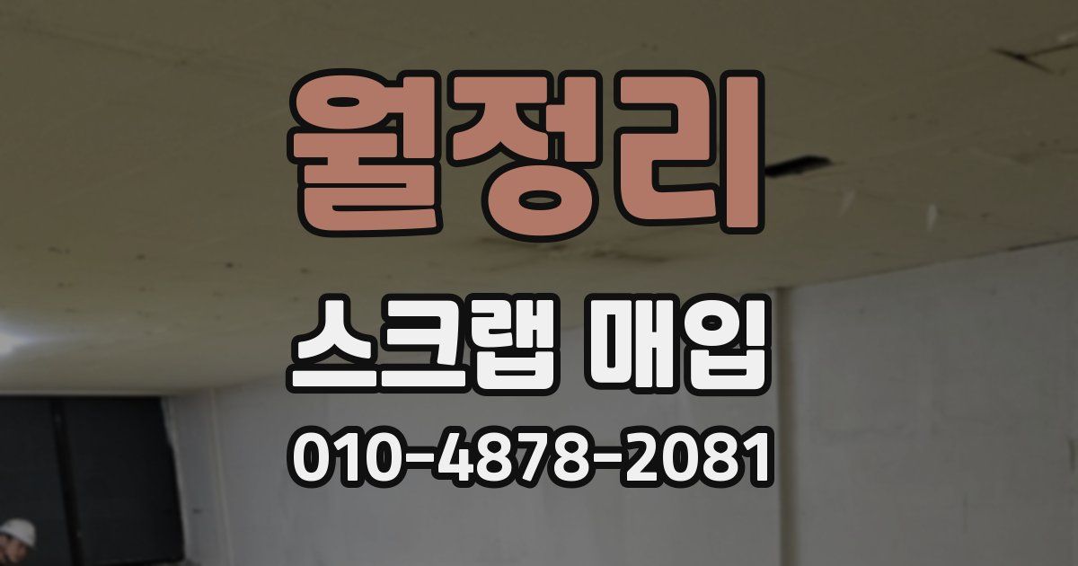 월정리 스크랩 매입