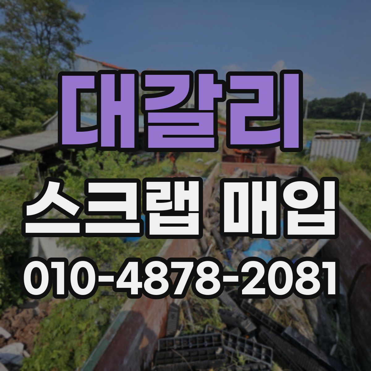 대갈리 스크랩 매입