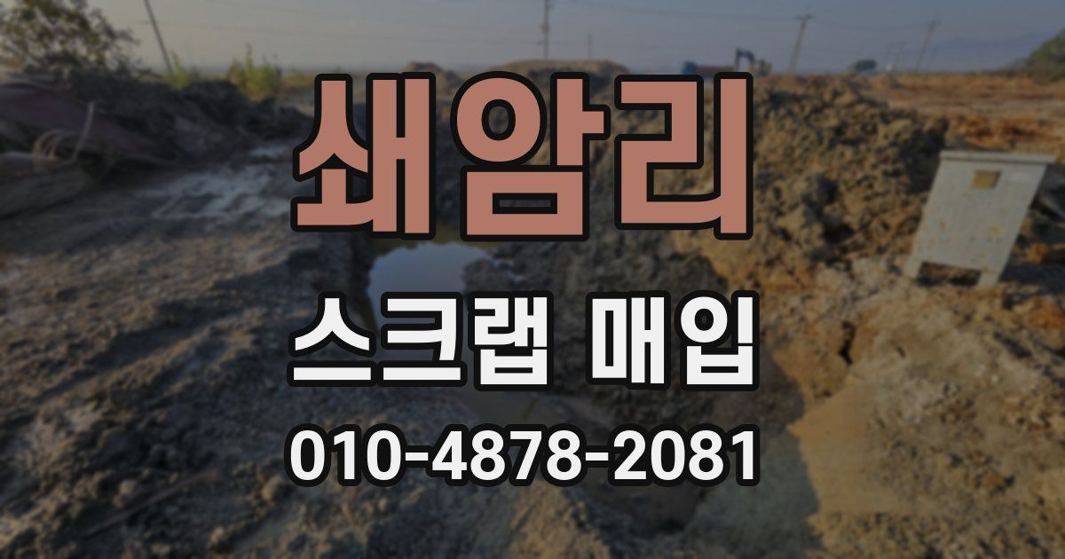 쇄암리 스크랩 매입