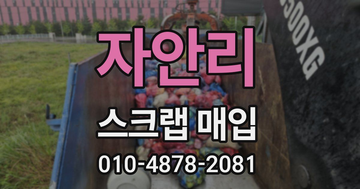 자안리 스크랩 매입