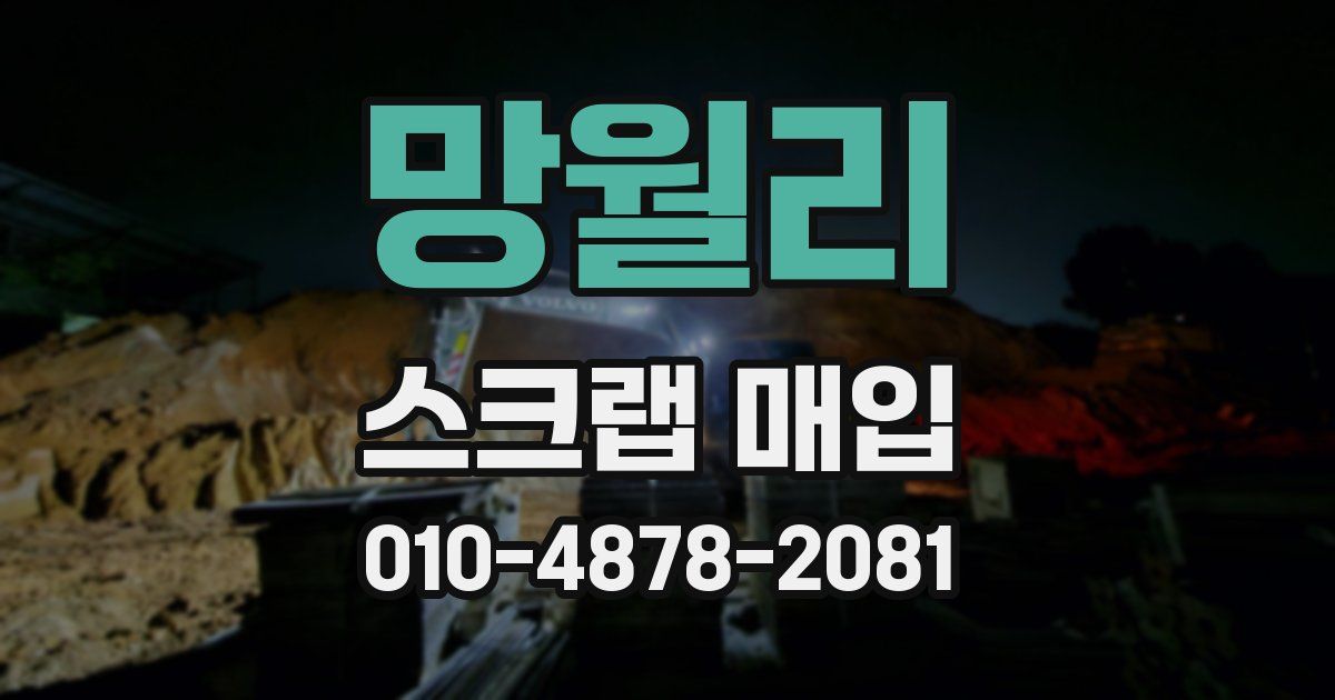 망월리 스크랩 매입