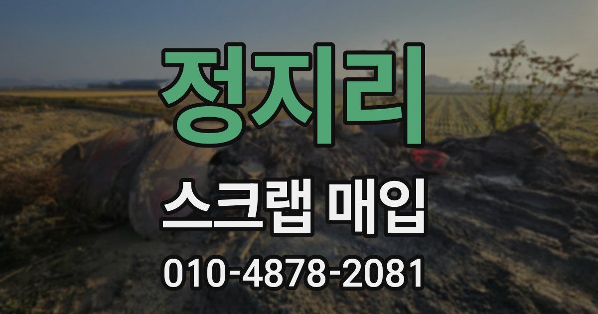 정지리 스크랩 매입