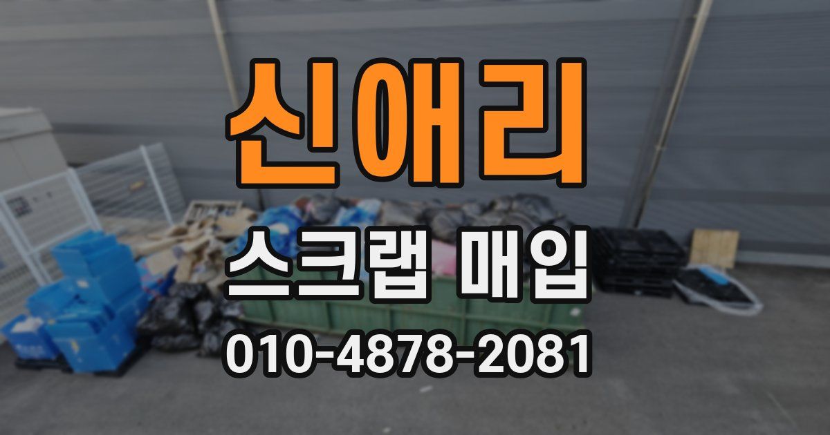 신애리 스크랩 매입