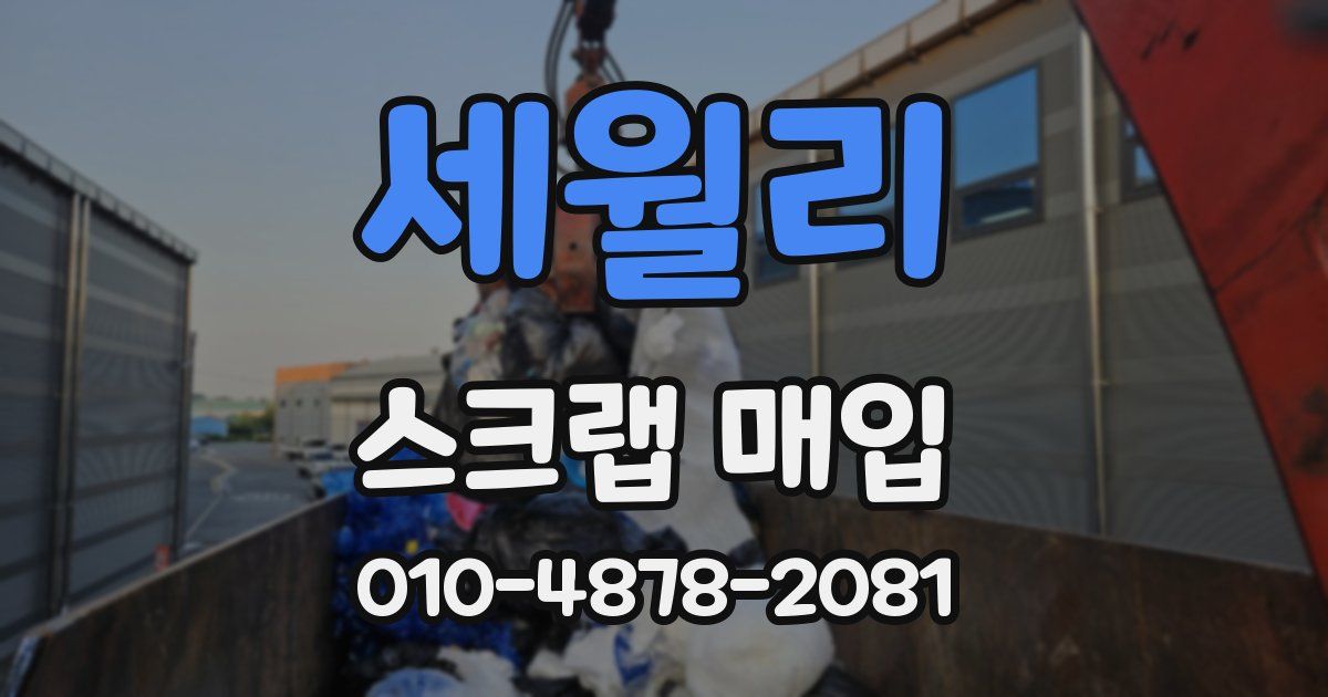 세월리 스크랩 매입