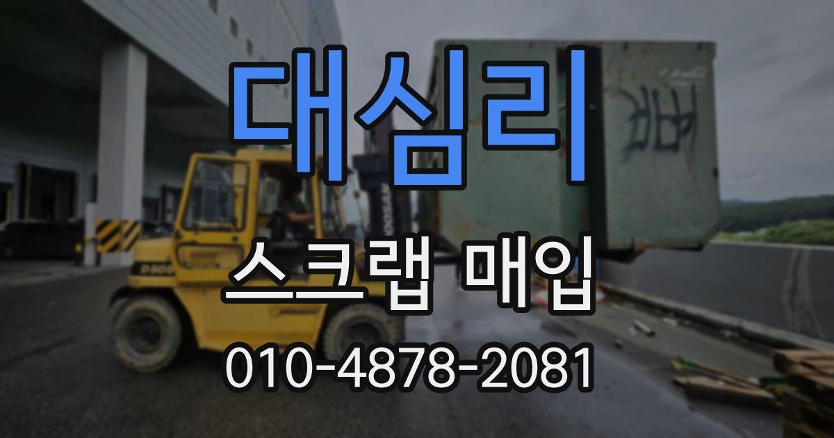 대심리 스크랩 매입