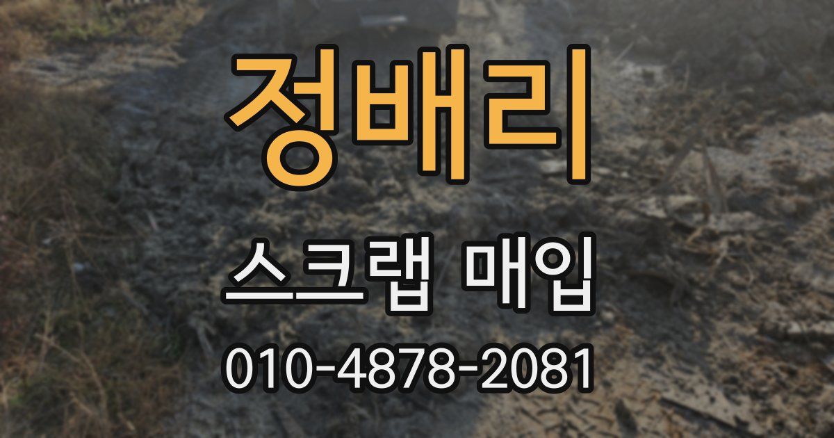 정배리 스크랩 매입