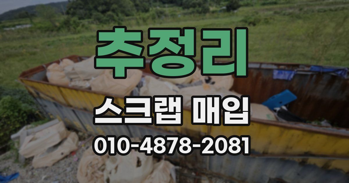 추정리 스크랩 매입