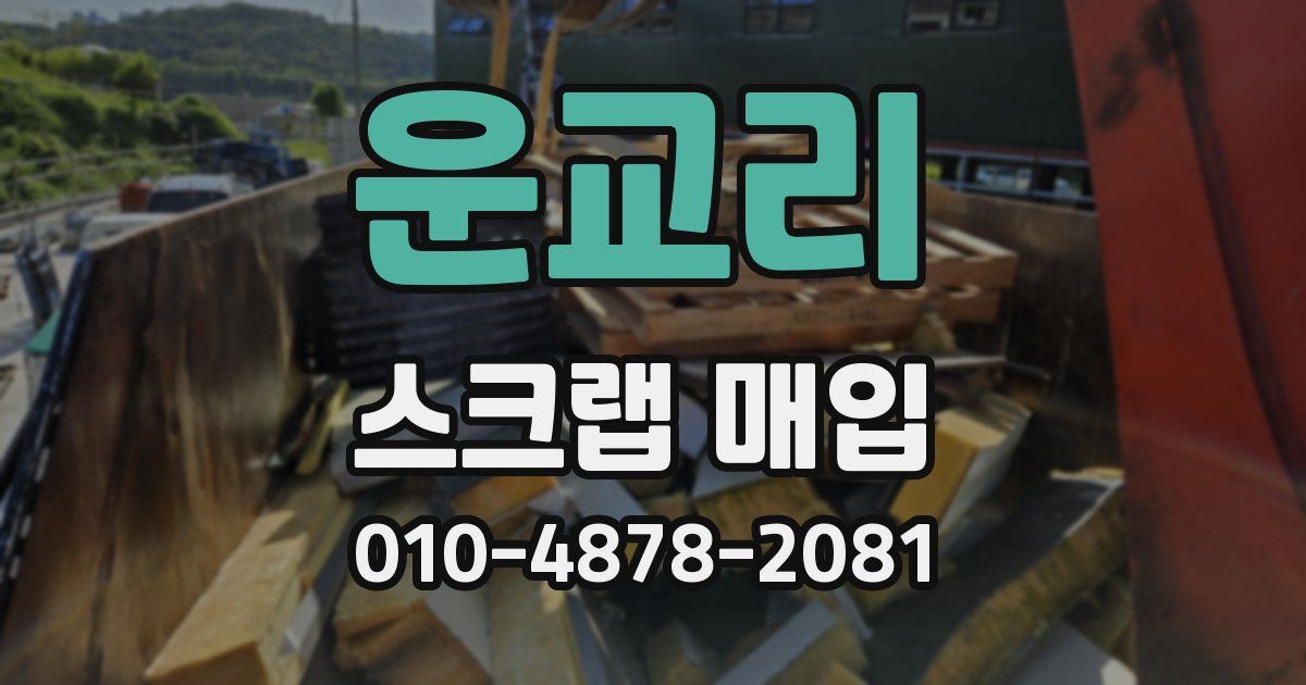 운교리 스크랩 매입