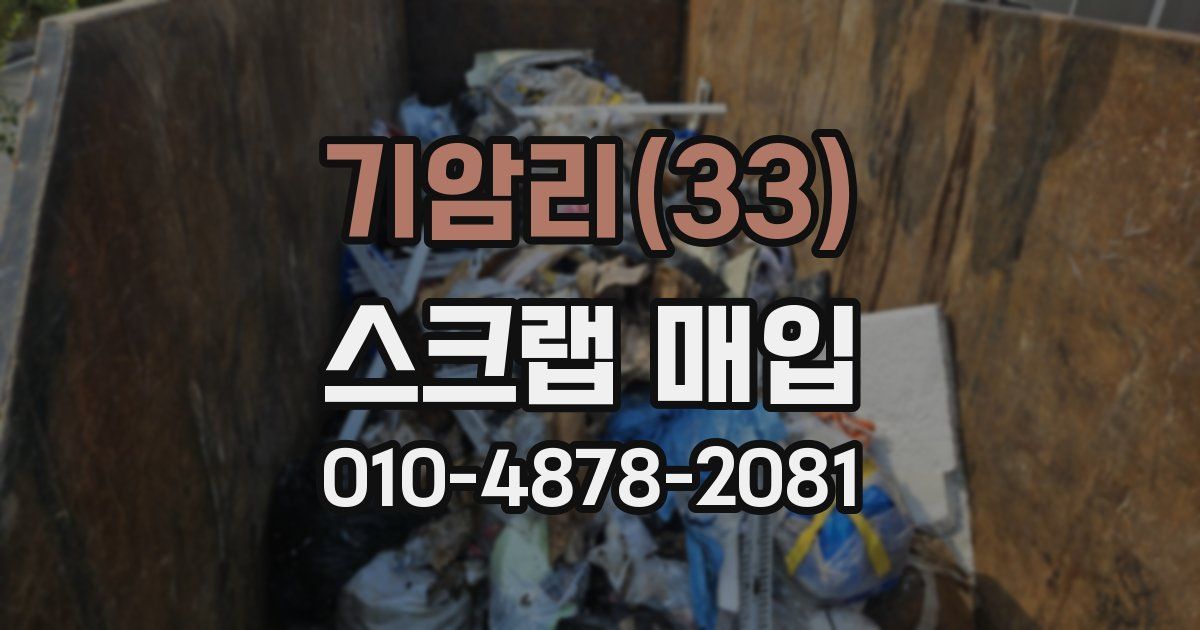 기암리(33) 스크랩 매입