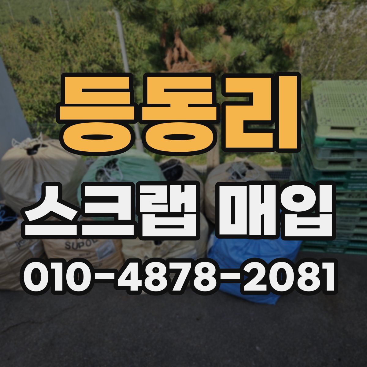 등동리 스크랩 매입