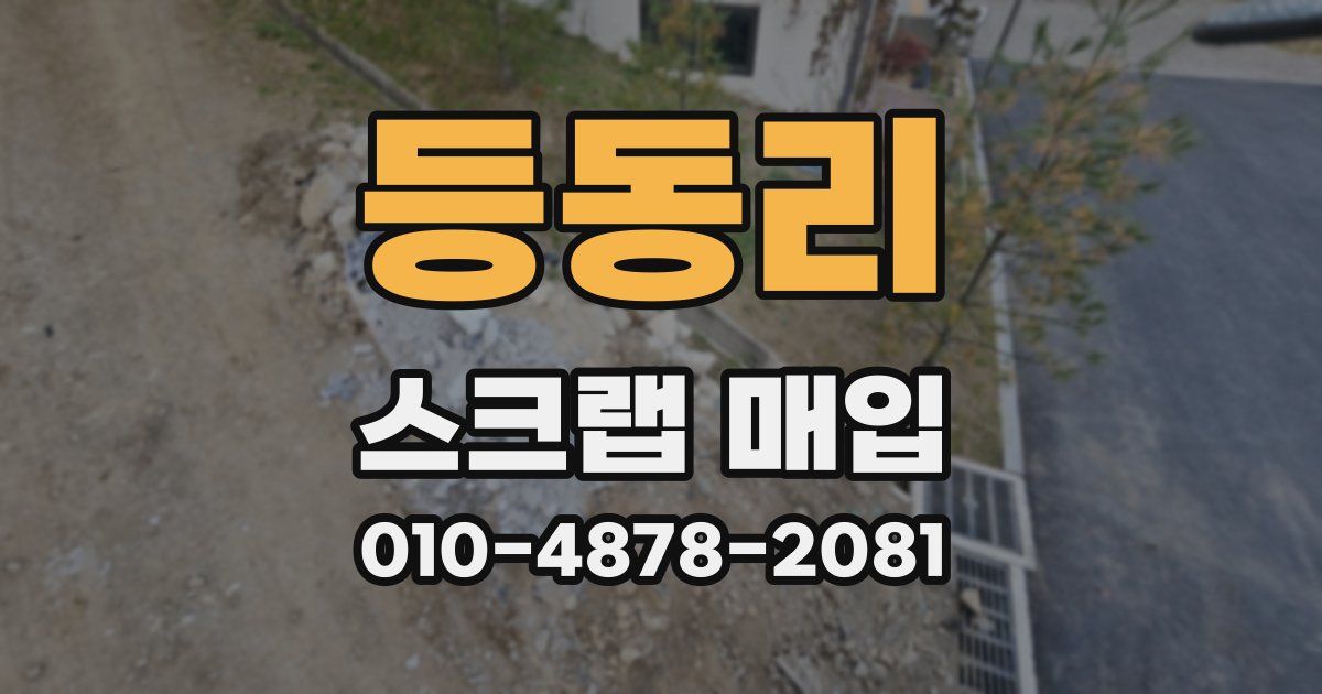 등동리 스크랩 매입