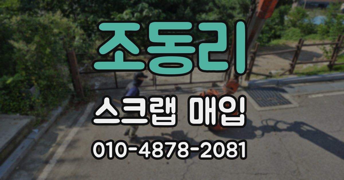 조동리 스크랩 매입