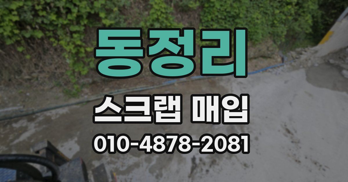 동정리 스크랩 매입