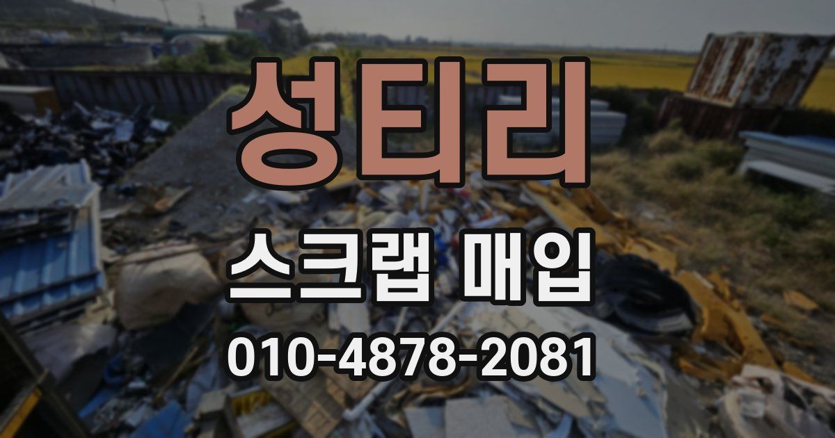 성티리 스크랩 매입