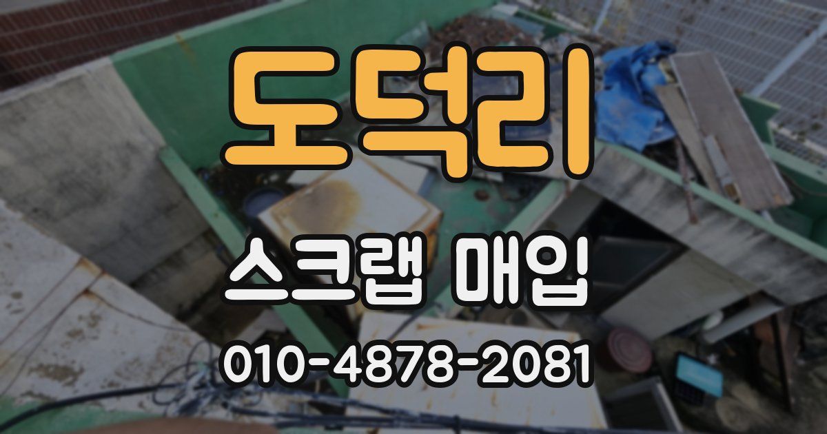 도덕리 스크랩 매입