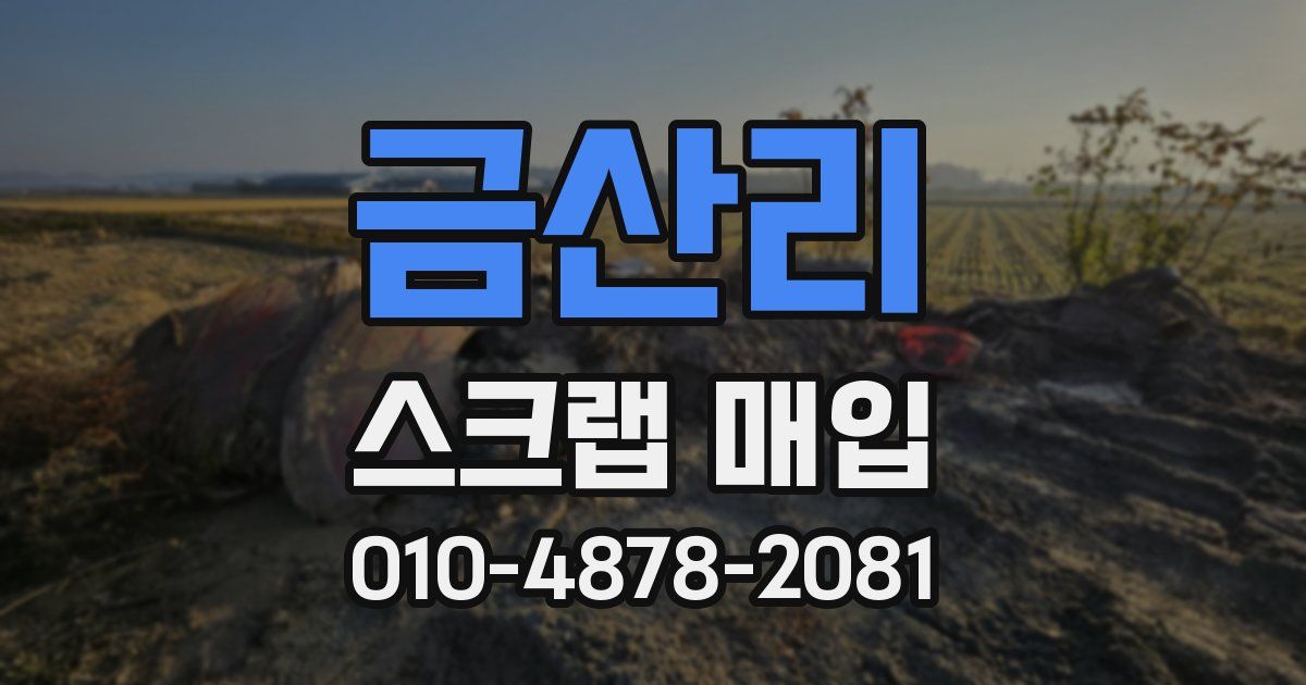 금산리 스크랩 매입