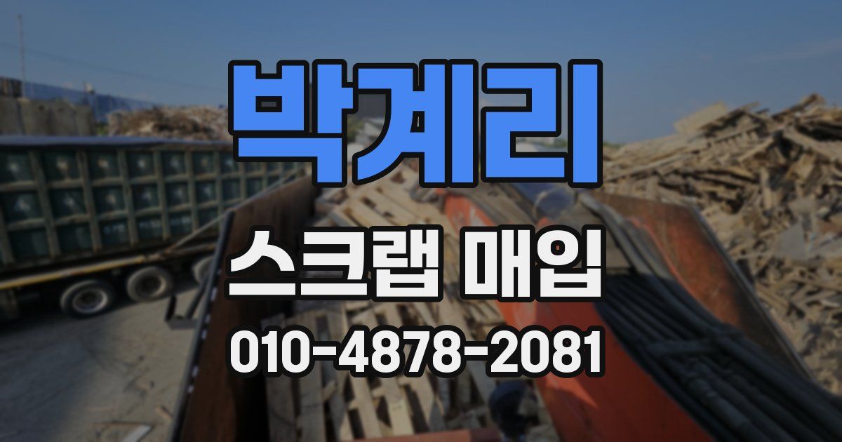 박계리 스크랩 매입